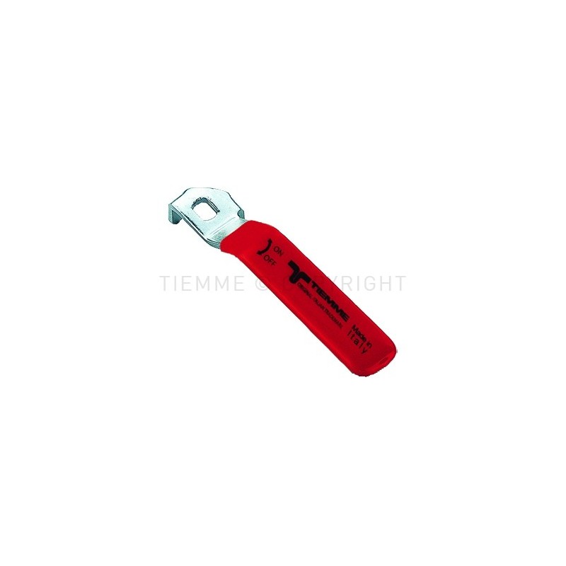 LEVA ACCIAIO PIATTA PLASTIFICATA ROSSA 2"1/2 - 2093R TIEMME 2090014 1