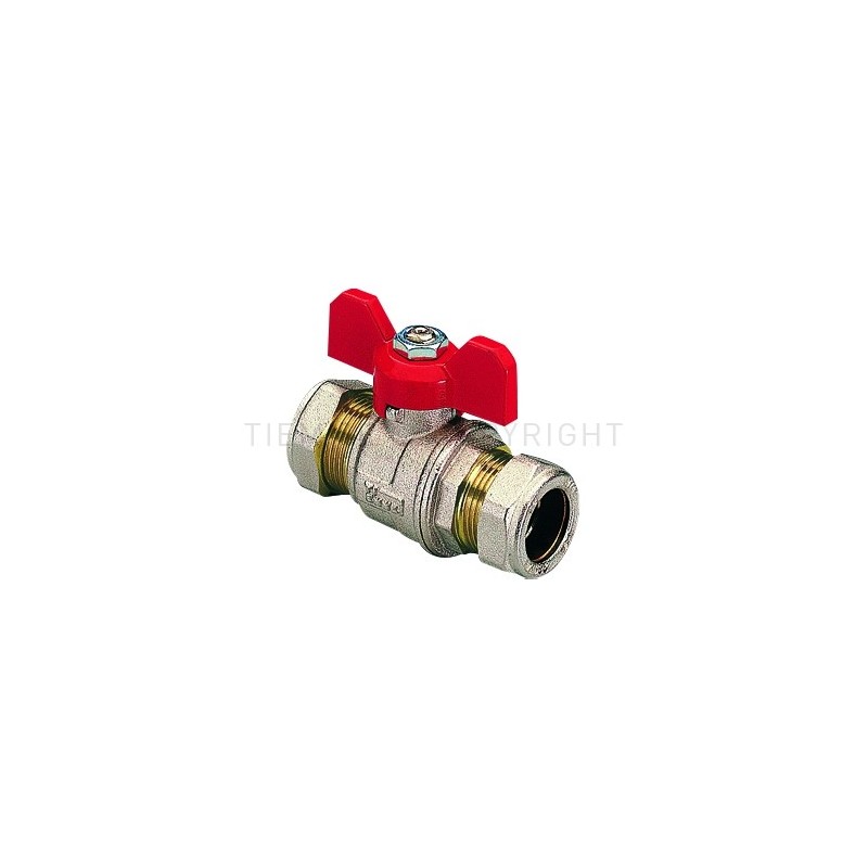 VALVOLA SFERA NI A COMPRES TUBO CU Ø 15 - 15 LEVA FARF ROSSA - 2152 TIEMME 2140003 1 VALVOLA SFERA NI A COMPRES TUBO CU Ø 15 - 15 LEVA FARF ROSSA - 2152 TIEMME 2140003 1