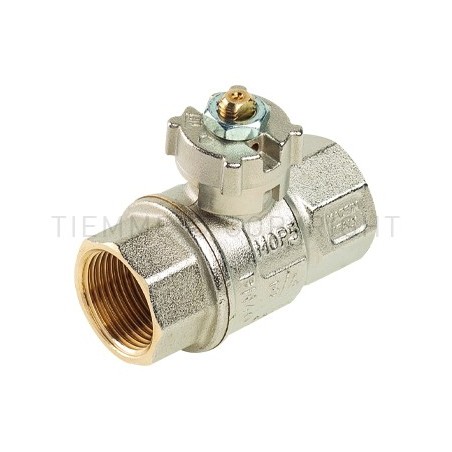 VALVOLA SFERA NI URAGANO ACQUA F - F 1" ISO7 LEVA PIOMB - 2240P TIEMME 2200020 1