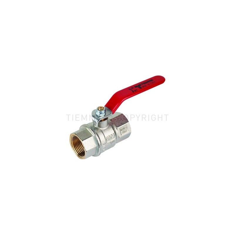 VALVOLA SFERA NI URAGANO ACQUA F - F 2"1/2 ISO7 LEVA ACCIAIO INOX PIATTA PLASTIF ROSSA - 2230X TIEMME 2200154 1 VALVOLA SFERA NI URAGANO ACQUA F - F 2"1/2 ISO7 LEVA ACCIAIO INOX PIATTA PLASTIF ROSSA - 2230X TIEMME 2200154 1