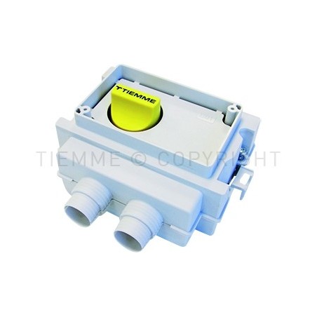 VALVOLA SICURCASA INCASSO A ?U? COMPRESA DI CASSETTA PLASTICA 3/4" BATT PIANA INT 45 - 3701UG TIEMME 2220050 1