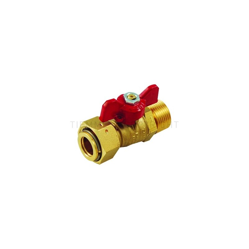 VALVOLA SFERA ACQUA M/GIRELLO 3/4"MASX3/4"FEM ISO228 LEVA FARF PIOMB ROSSA - 2266 TIEMME 2260010 1 VALVOLA SFERA ACQUA M/GIRELLO 3/4"MASX3/4"FEM ISO228 LEVA FARF PIOMB ROSSA - 2266 TIEMME 2260010 1