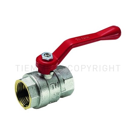 VALVOLA SFERA NI SCIROCCO ACQUA F - F 1" ISO228 LEVA ALLUMINIO NERA - 2310N TIEMME 2310148 1