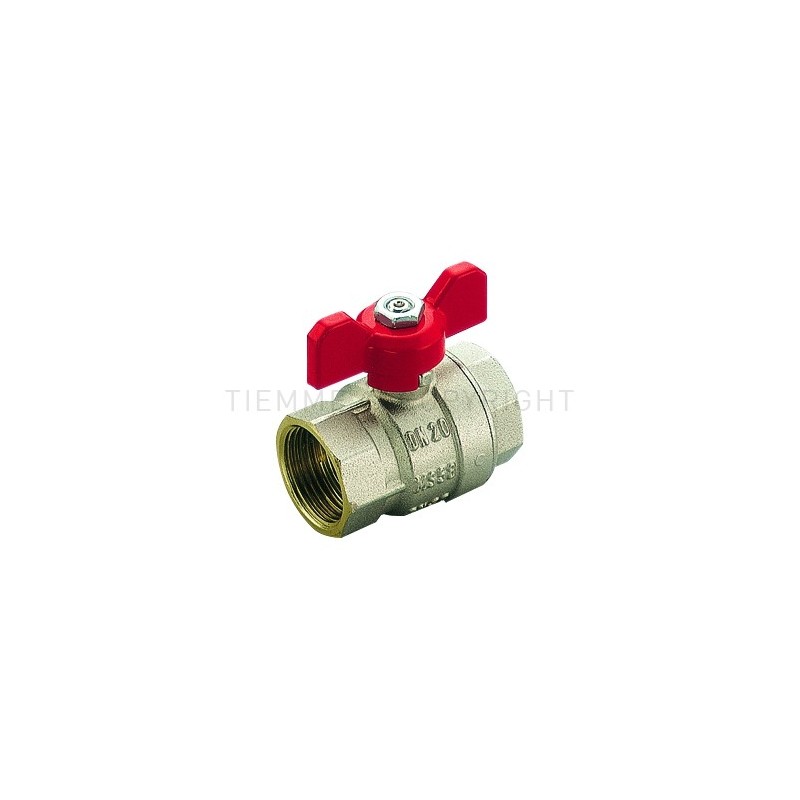 VALVOLA SFERA NI SCIROCCO ACQUA F - F 1/2" ISO228 LEVA FARF NERA - 2320N TIEMME 2310161 1