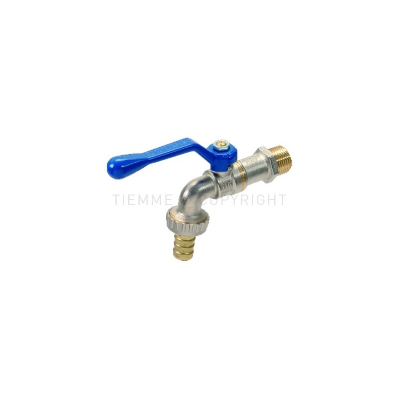 RUBINETTO SFERA GIA - NI EOLO NO FROST PORTAGOMMA 1/2" LEVA ALLUMINIO BLU - 2511B TIEMME 2500075 1