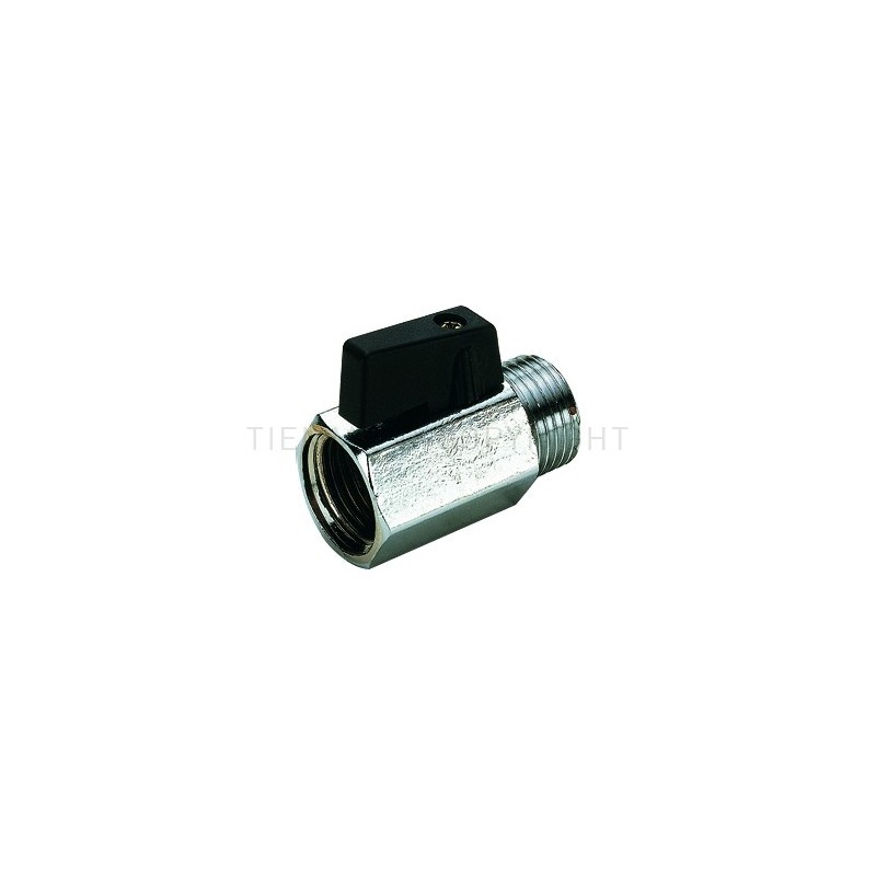 MINIVALVOLA SFERA CR M - F 3/8" LEVA NERA - 2901 TIEMME 2900004 1