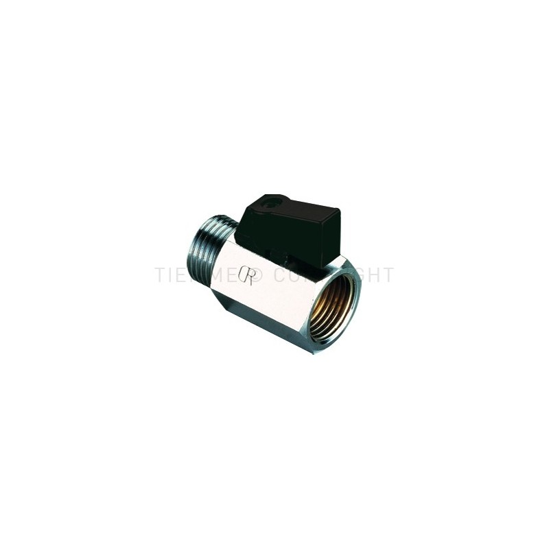 MINIVALVOLA SFERA CW602N M - F 3/8" LEVA NERA - 2901NCZ TIEMME 2900014 1