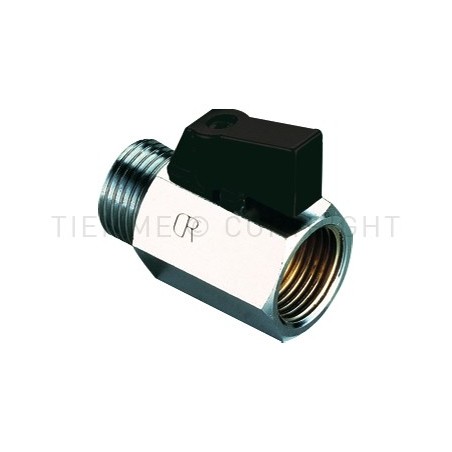 MINIVALVOLA SFERA CW602N M - F 3/8" LEVA NERA - 2901NCZ TIEMME 2900014 1
