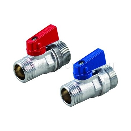 MINIVALVOLA SFERA CR STAMPATA 1/2" MAS ATT 24X19(18) LEVA BLU - 2957 TIEMME 2940030 1