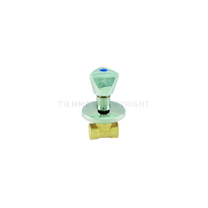 VALVOLA CON VITONE INCASSO MANIGLIA IN ZAMA E ROSONE 1/2" - 2964Z TIEMME 2950134 1