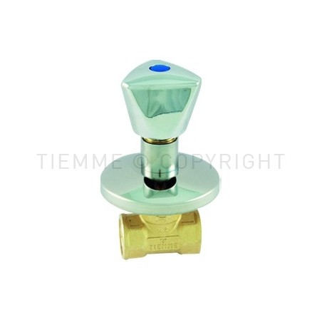 VALVOLA CON VITONE INCASSO MANIGLIA IN ZAMA E ROSONE 1/2" - 2964Z TIEMME 2950134 1