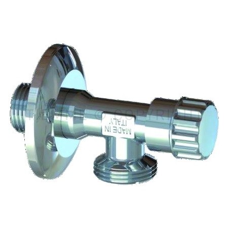 RUBINETTO LAVATRICE M - M CR VITONE ROSONE 1/2"X3/4" - 3908C TIEMME 2950165 1