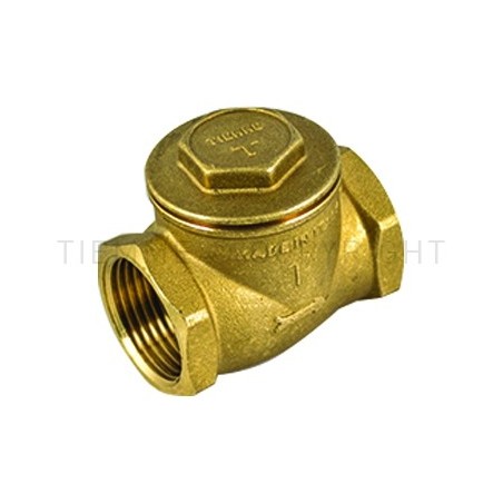 VALVOLA RITEGNO CLAPET FULL F - F CON OTTURATORE IN OTTONE CON TENUTA METALLICA 1"1/4 ISO228 - 3665 TIEMME 3500138 1