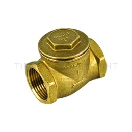 VALVOLA RITEGNO CLAPET FULL F - F CON OTTURATORE IN OTTONE CON TENUTA METALLICA 1"1/2 ISO228 - 3665 TIEMME 3500139 1