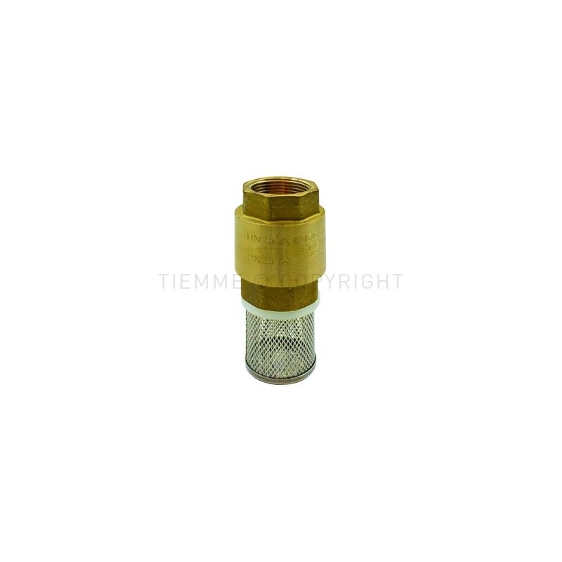 VALVOLA RITEGNO EUROSTOP F - F FILTRO INOX 1"1/2 ISO228 - 3606 TIEMME 3500352 1 VALVOLA RITEGNO EUROSTOP F - F FILTRO INOX 1"1/2 ISO228 - 3606 TIEMME 3500352 1