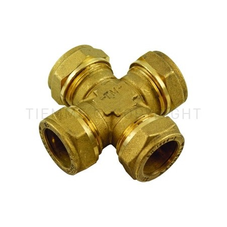 RACCORDO CROCE A COMPRES/OGIVA OT Ø 15 - 15 - 15 - 15 - 1010 TIEMME 1000059 1