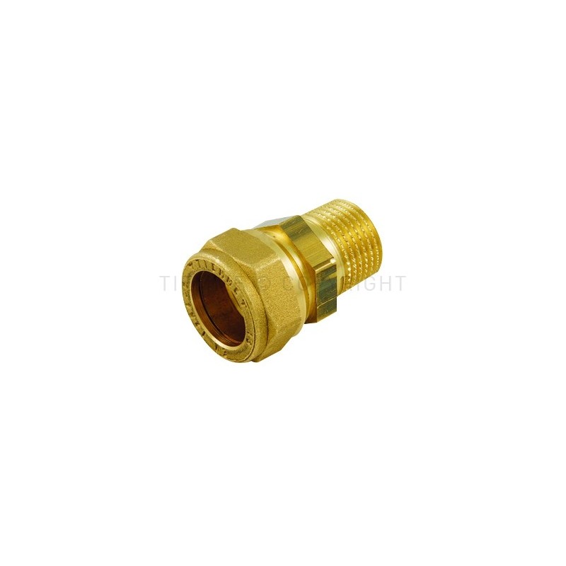 RACCORDO DIRITTO M A COMPRES/OGIVA OT Ø 15 X 3/4" ISO7 - 1000 TIEMME 1000064 1