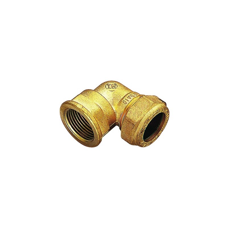 RACCORDO CURVO F A COMPRES/OGIVA OT Ø 22 X 1/2" ISO7 - 1005 TIEMME 1000084 1
