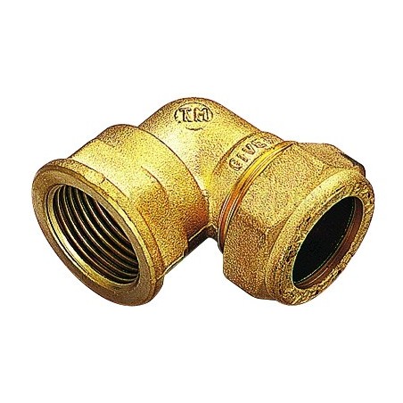 RACCORDO CURVO F A COMPRES/OGIVA OT Ø 22 X 1/2" ISO7 - 1005 TIEMME 1000084 1