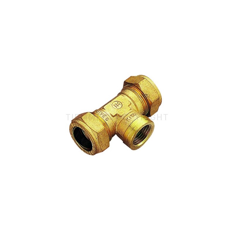 RACCORDO TEE F A COMPRES/OGIVA OT Ø 28X3/4"X28 - 1009 TIEMME 1000117 1
