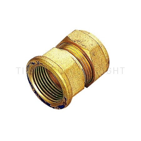 RACCORDO DIRITTO F A COMPRES/OGIVA OT Ø 12 X 3/8" ISO7 - 1002 TIEMME 1000128 1