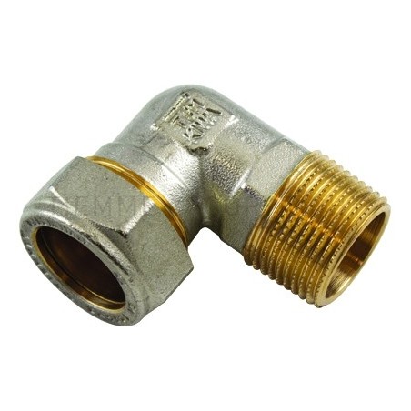 RACCORDO CURVO M GIA - NI A COMPRES/OGIVA OT Ø 28 X 1" ISO7 - 1004N TIEMME 1000159 1