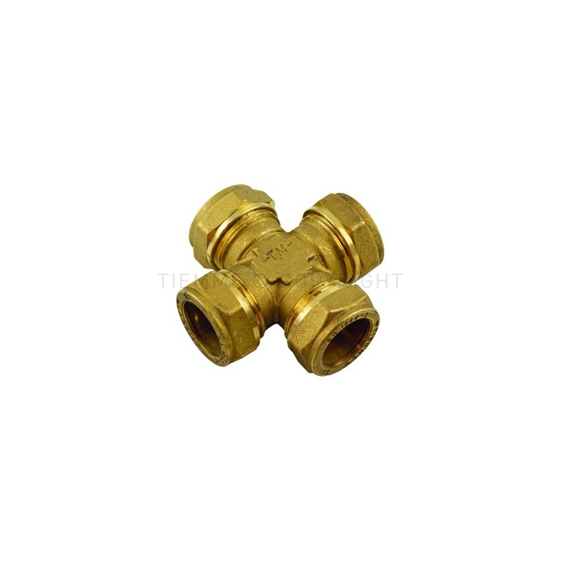 RACCORDO CROCE A COMPRES/OGIVA OT Ø 22 - 15 - 22 - 15 - 1010 TIEMME 1000165 1