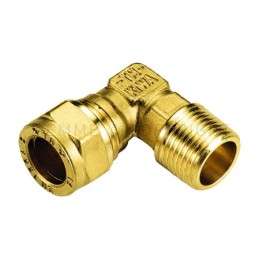 RACCORDO CURVO M A COMPRES/OGIVA OT Ø 10 X 3/8" ISO7 - 1004 TIEMME 1000169 1