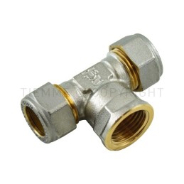 RACCORDO TEE F NI A COMPRES/OGIVA OT Ø 28X3/4"X28 - 1009N TIEMME 1000179 1
