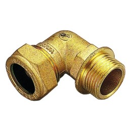 RACCORDO CURVO M A COMPRES/OGIVA OT Ø 15 X 1/2" ISO228 - 1104 TIEMME 1100015 1