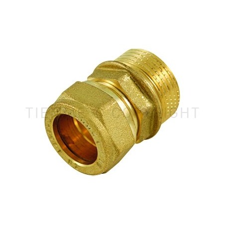 RACCORDO DIRITTO M A COMPRES/OGIVA OT Ø 35 X 1"1/4 ISO228 - 1100 TIEMME 1100022 1
