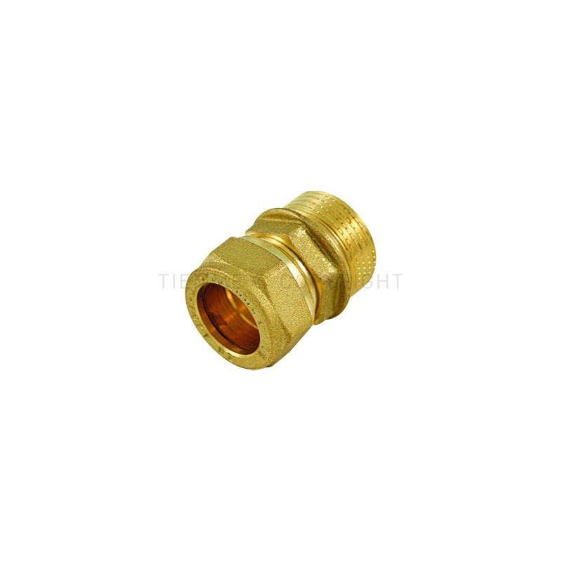 RACCORDO DIRITTO M A COMPRES/OGIVA OT Ø 15 X 3/4" ISO228 - 1100 TIEMME 1100023 1
