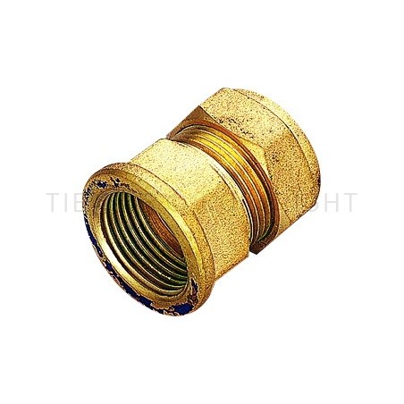 RACCORDO DIRITTO F A COMPRES/OGIVA OT Ø 18 X 3/4" ISO228 - 1102 TIEMME 1100026 1