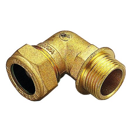 RACCORDO CURVO M A COMPRES/OGIVA OT Ø 18 X 3/4" ISO7 - 1104 TIEMME 1100037 1