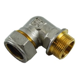 RACCORDO CURVO M GIA - NI A COMPRES/OGIVA OT Ø 22 X 3/4" ISO228 - 1104N TIEMME 1100087 1