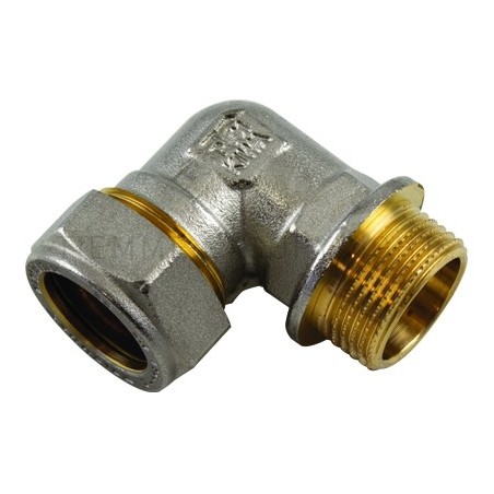 RACCORDO CURVO M GIA - NI A COMPRES/OGIVA OT Ø 22 X 3/4" ISO228 - 1104N TIEMME 1100087 1