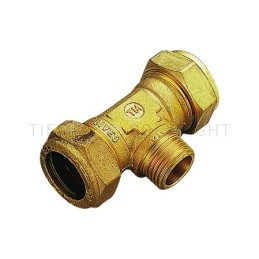 RACCORDO TEE M A COMPRES/OGIVA OT Ø 15X1/2"X15 - 1108 TIEMME 1100096 1