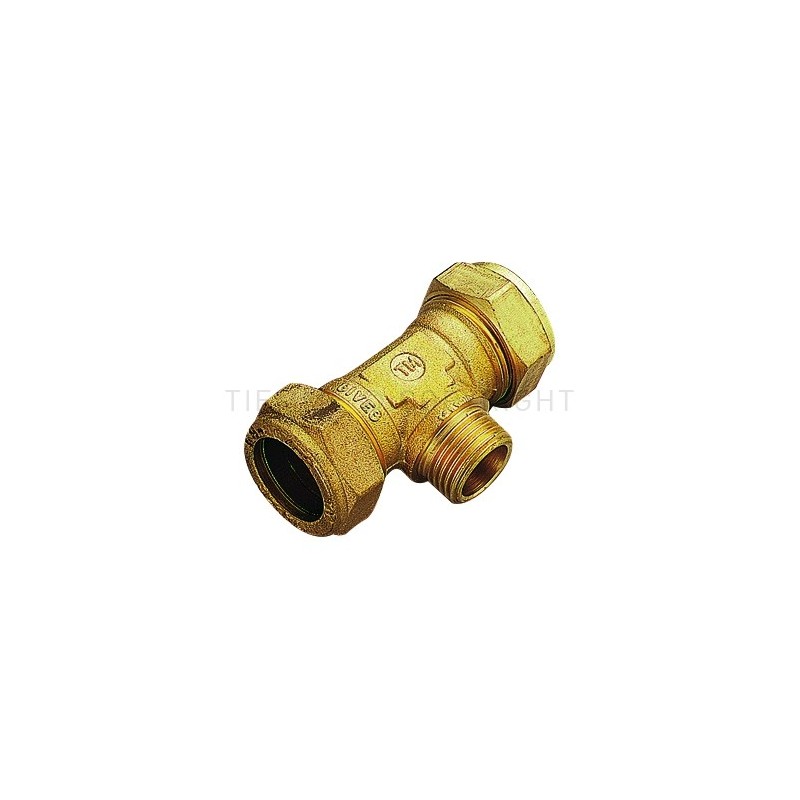 RACCORDO TEE M A COMPRES/OGIVA OT Ø 15X1/2"X15 - 1108 TIEMME 1100096 1