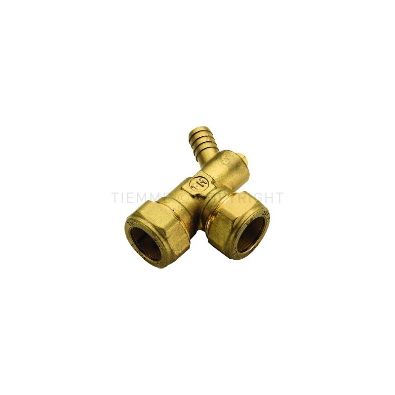 RACCORDO CURVO DOPPIO CON SPURGO A COMPRES/OGIVA OT Ø 22 - 22 - 1143 TIEMME 1100102 1