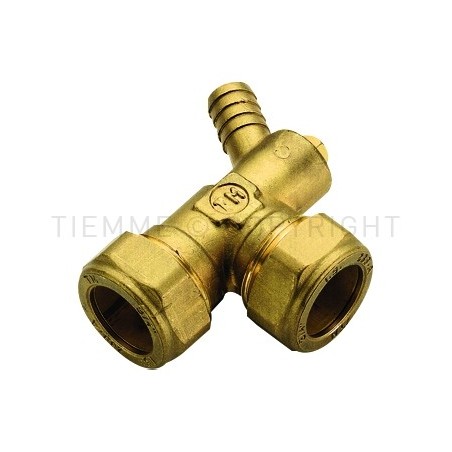 RACCORDO CURVO DOPPIO CON SPURGO A COMPRES/OGIVA OT Ø 22 - 22 - 1143 TIEMME 1100102 1