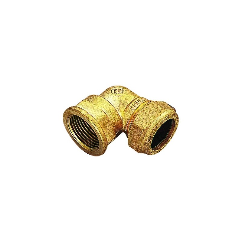 RACCORDO CURVO F A COMPRES/OGIVA OT Ø 35 X 1"1/4 ISO228 - 1105 TIEMME 1100109 1