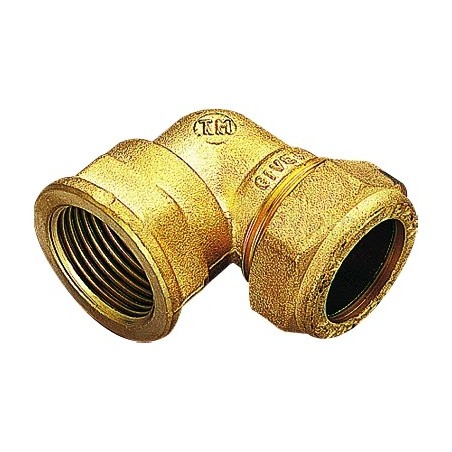 RACCORDO CURVO F A COMPRES/OGIVA OT Ø 35 X 1"1/4 ISO228 - 1105 TIEMME 1100109 1