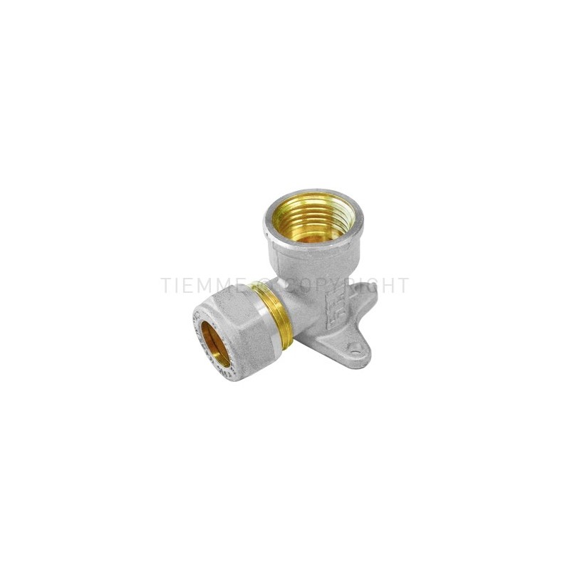 RACCORDO FLANGIA NI A COMPRES/OGIVA OT Ø 22 X 1/2" ISO228 - 1106N TIEMME 1100162 1