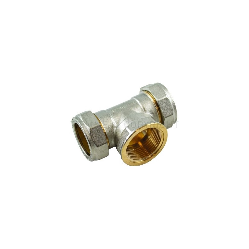 RACCORDO TEE F GIA - NI A COMPRES/OGIVA OT Ø 18X3/4"ISO7X18 - 1109N TIEMME 1100203 1