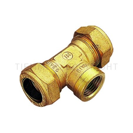 RACCORDO TEE F A COMPRES/OGIVA OT Ø 14X1/2"X14 - 1109 TIEMME 1100204 1