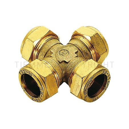 RACCORDO CROCE A COMPRES/OGIVA OT Ø 18 - 18 - 18 - 18 - 1110 TIEMME 1100217 1