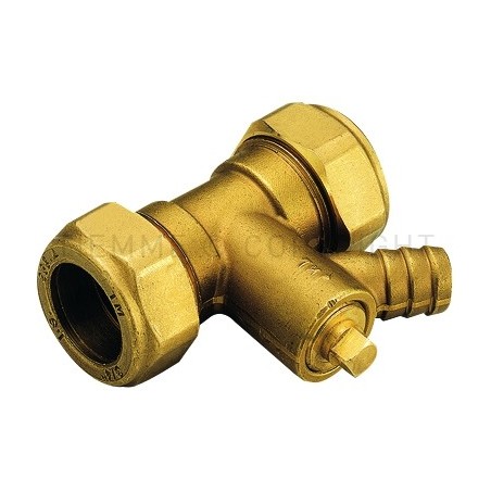 RACCORDO DIRITTO DOPPIO CON SPURGO A COMPRES/OGIVA OT Ø 15 - 15 - 1142 TIEMME 1100221 1