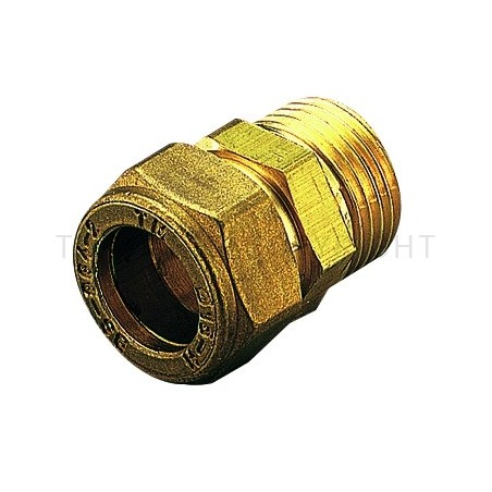 RACCORDO DIRITTO M CW602N A COMPRES/OGIVA OT Ø 22 X 1" - 1100CZ TIEMME 1130030 1