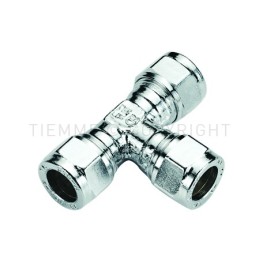 RACCORDO TEE CW602N CR A COMPRES/OGIVA OT Ø 41194 - 1107CZC TIEMME 1130106 1