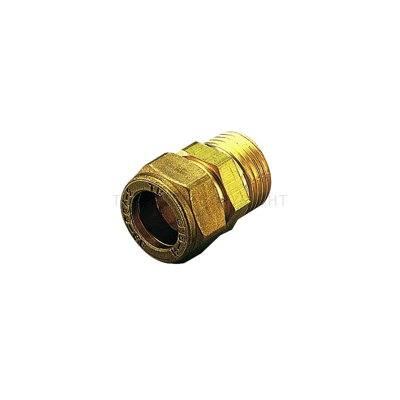 RACCORDO DIRITTO M CW602N A COMPRES/OGIVA OT Ø 8 X 3/8" - 1100CZ TIEMME 1130218 1